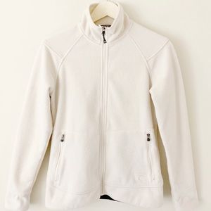 REI Fleece Cream Full Zip Up Jacket
